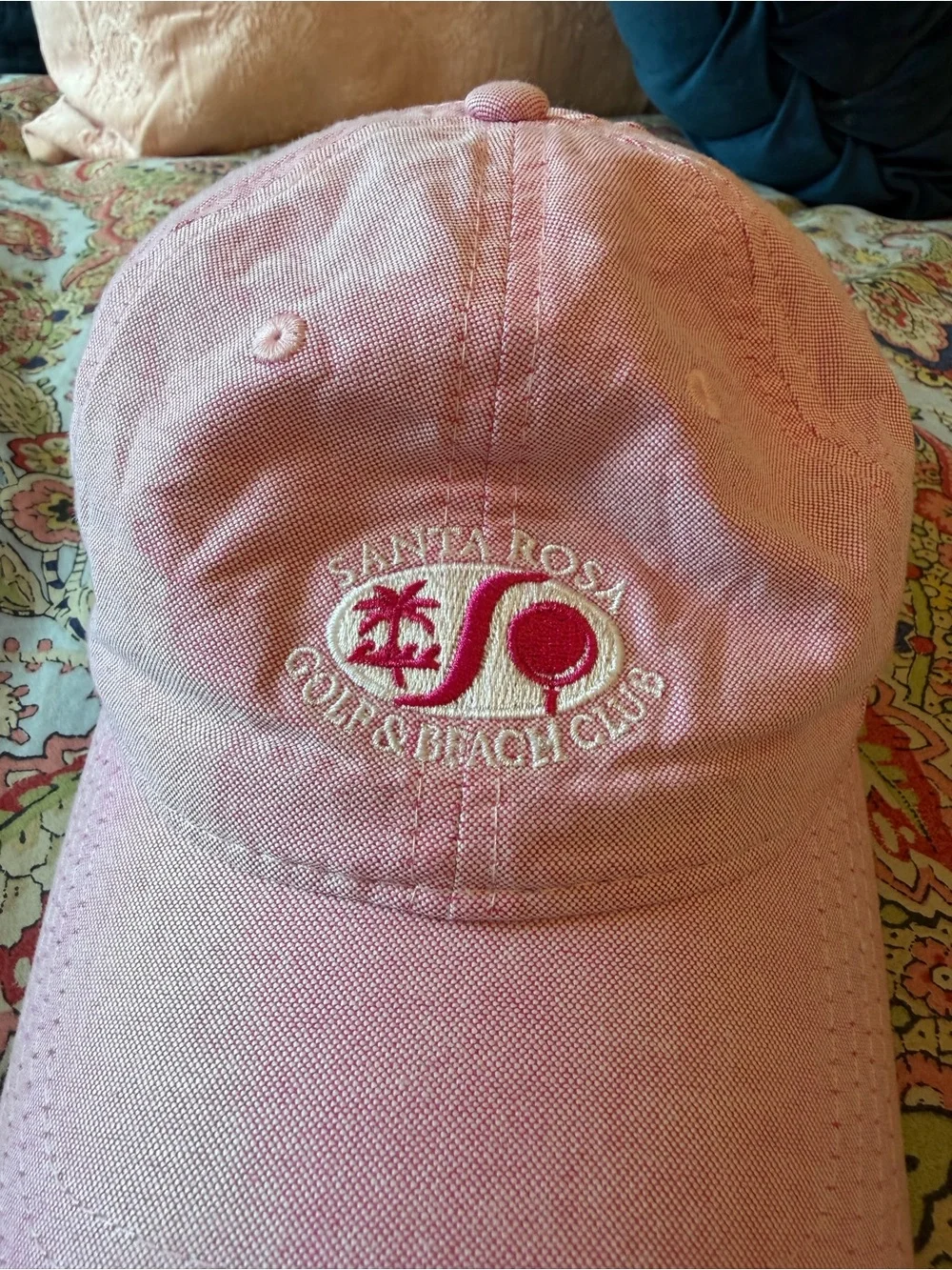 Santa Rosa Golf & Beach Club Pink Baseball Cap